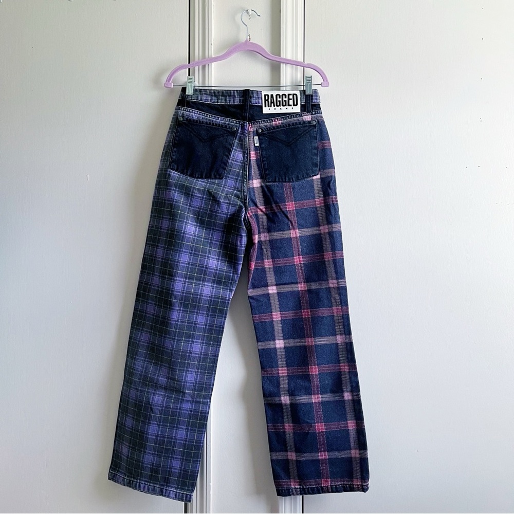 The Ragged Priest Jekyl Mix Check Dad Jeans - Picture 10 of 10